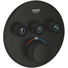 Grohe Grohtherm SmartControl 291212430 bateria wannowo-prysznicowa podtynkowa z termostatem czarna