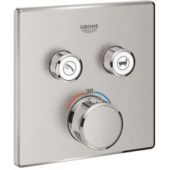 Grohe Grohtherm SmartControl 29124DC0 bateria wannowo-prysznicowa podtynkowa termostatyczna supersteel