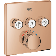 Grohe Grohtherm SmartControl 29126DA0 bateria wannowo-prysznicowa podtynkowa z termostatem warm sunset