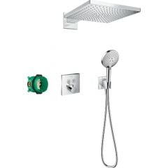 Hansgrohe Raindance 27952000 zestaw wannowo-prysznicowy podtynkowy z deszczownicą chrom