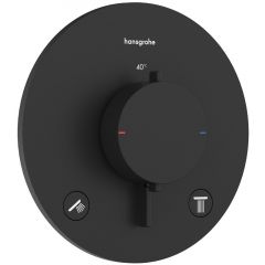 Hansgrohe Ecostat Comfort S 33715670 bateria wannowo-prysznicowa podtynkowa z termostatem czarna