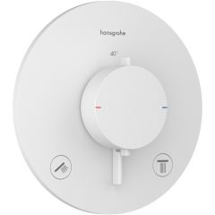 Hansgrohe Ecostat Comfort S 33715700 bateria wannowo-prysznicowa podtynkowa z termostatem biała