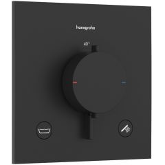 Hansgrohe Ecostat Comfort E 33716670 bateria wannowo-prysznicowa podtynkowa z termostatem czarna