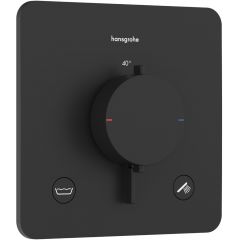 Hansgrohe Ecostat Comfort Q 33717670 bateria wannowo-prysznicowa podtynkowa z termostatem czarna