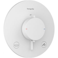 Hansgrohe Ecostat Comfort S 33718700 bateria wannowo-prysznicowa podtynkowa z termostatem biała