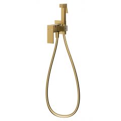 KFA Armatura Logon Brushed Light Gold 513951239 bateria bidetowa z zestawem prysznicowym podtynkowa złota