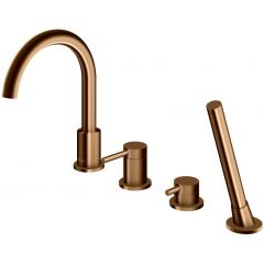 Kohlman Axel Brushed Copper QB244ABC bateria wannowo-prysznicowa nawannowa miedź