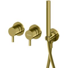 Kohlman Axel Gold QW260AGDB bateria wannowo-prysznicowa podtynkowa złota