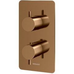 Kohlman Axel Brushed Copper QW432ABC bateria wannowo-prysznicowa podtynkowa z termostatem miedź