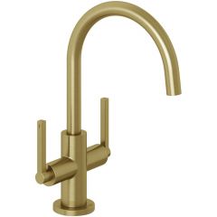 Kludi Nova Fonte Puristic 20118N015 bateria umywalkowa stojąca złota