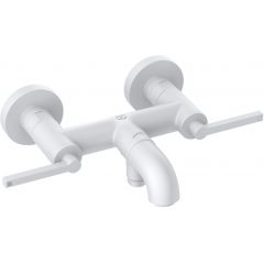 Kludi Nova Fonte Puristic 205405315 bateria wannowo-prysznicowa ścienna biała