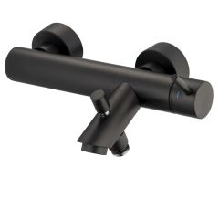 Kronenbach Lima 2.0 Black 1001100SMKB bateria wannowo-prysznicowa ścienna czarna
