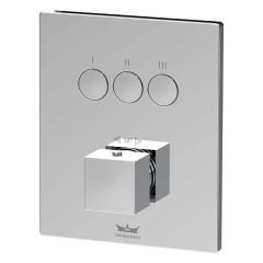 Kronenbach Smart Push 19046003CR bateria wannowo-prysznicowa podtynkowa z termostatem chrom