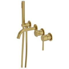 LaVita Orion 5900378357162 bateria wannowo-prysznicowa podtynkowa złota