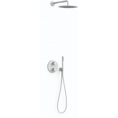 Tres Therm-Box 26235004BM zestaw prysznicowy podtynkowy termostatyczny z deszczownicą biały