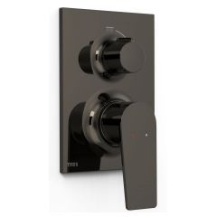 Tres Project 22128110KM bateria umywalkowa podtynkowa czarna