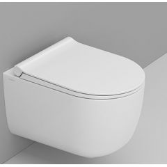 Ceramica Dolomite Mirto Round D474901 miska wc wisząca bez kołnierza ze spłukiwaniem wirowym biały połysk