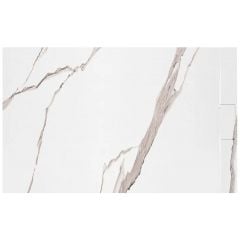 Rea Bazalt Carrara White REAK7001 brodzik prostokątny 90x120 cm biały-beżowy