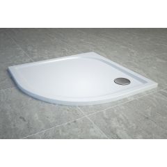 SanSwiss Tracy WAR55100004 brodzik półokrągły 100x100 cm biały