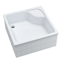 Schedpol Dante 3032 brodzik kwadratowy 80x80 cm biały