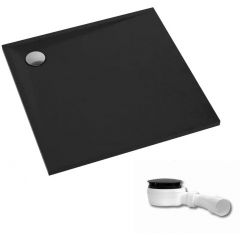 Schedpol Etrusco 3461cst brodzik kwadratowy 90x90 cm czarny