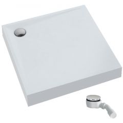 Schedpol Solido 31461 brodzik kwadratowy z syfonem 90x90 cm biały