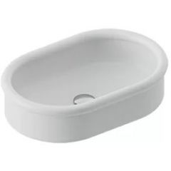 Art Ceram Brera BRL0030100 umywalka 60x40 cm półokrągła nablatowa biała