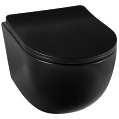 Balneo Luna G01010201012 miska wc z deską wolnoopadającą wisząca bez kołnierza czarny
