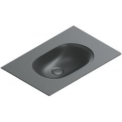 Catalano Sfera 0520610022 umywalka 60x50 cm prostokątna ścienna-meblowa czarna