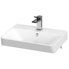 Cersanit Mille K675004 umywalka 50.5x38.5 cm prostokątna ścienna-meblowa biała