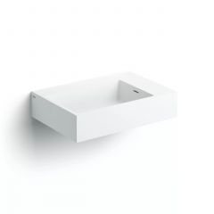Clou Flush CL0213020 umywalka 60x42 cm prostokątna ścienna-nablatowa biała