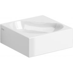 Clou Flush CL0303051 umywalka 27x27 cm kwadratowa ścienna-nablatowa biała