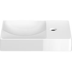Clou Vale CL030316101R umywalka 38x19 cm prostokątna ścienna-nablatowa biała