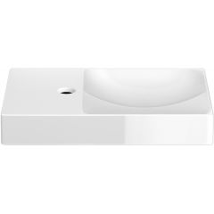 Clou Vale CL030316201L umywalka 45x19 cm prostokątna ścienna-nablatowa biała