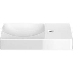 Clou Vale CL030316201R umywalka 45x19 cm prostokątna ścienna-nablatowa biała