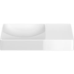 Clou Vale CL0303162R umywalka 45x19 cm prostokątna ścienna-nablatowa biała
