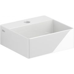 Clou New Flush CL030341001 umywalka 28x27 cm prostokątna ścienna-nablatowa biała
