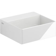 Clou New Flush CL0303410 umywalka 28x27 cm prostokątna ścienna-nablatowa biała