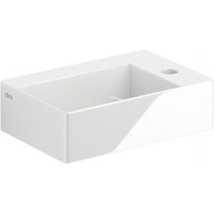 Clou New Flush CL030342001 umywalka 35.5x24.5 cm prostokątna ścienna-nablatowa biała