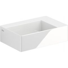 Clou New Flush CL0303420 umywalka 35.5x24.5 cm prostokątna ścienna-nablatowa biała