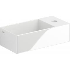 Clou New Flush CL030343001 umywalka 35x18 cm prostokątna ścienna-nablatowa biała