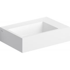 Clou Flush CL0308221 umywalka 42.5x29 cm prostokątna ścienna-nablatowa biała