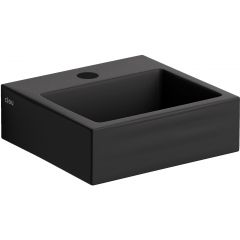 Clou Flush CL0312010 umywalka 28x27 cm prostokątna ścienna-nablatowa czarna