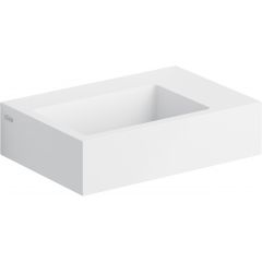 Clou Flush CL0313021 umywalka 36x24.5 cm prostokątna ścienna-nablatowa biała