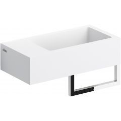 Clou New Flush CL031303202 umywalka 36x18 cm prostokątna ścienna-nablatowa biała