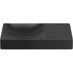 Clou Vale CL0330162R umywalka 45x19 cm prostokątna ścienna-nablatowa czarna