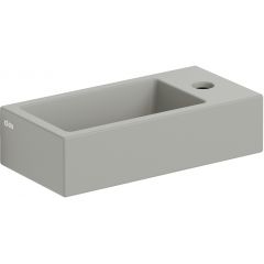 Clou Flush CL0332030 umywalka 36x18 cm prostokątna ścienna-nablatowa szary/kamień
