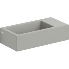 Clou Flush CL0332031 umywalka 36x18 cm prostokątna ścienna-nablatowa szary/kamień