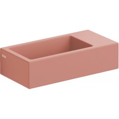 Clou New Flush CL0340031 umywalka 36x18 cm prostokątna ścienna-nablatowa różowa