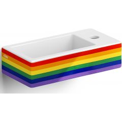 Clou New Flush CL0369030 umywalka 36x18 cm prostokątna ścienna-nablatowa biała